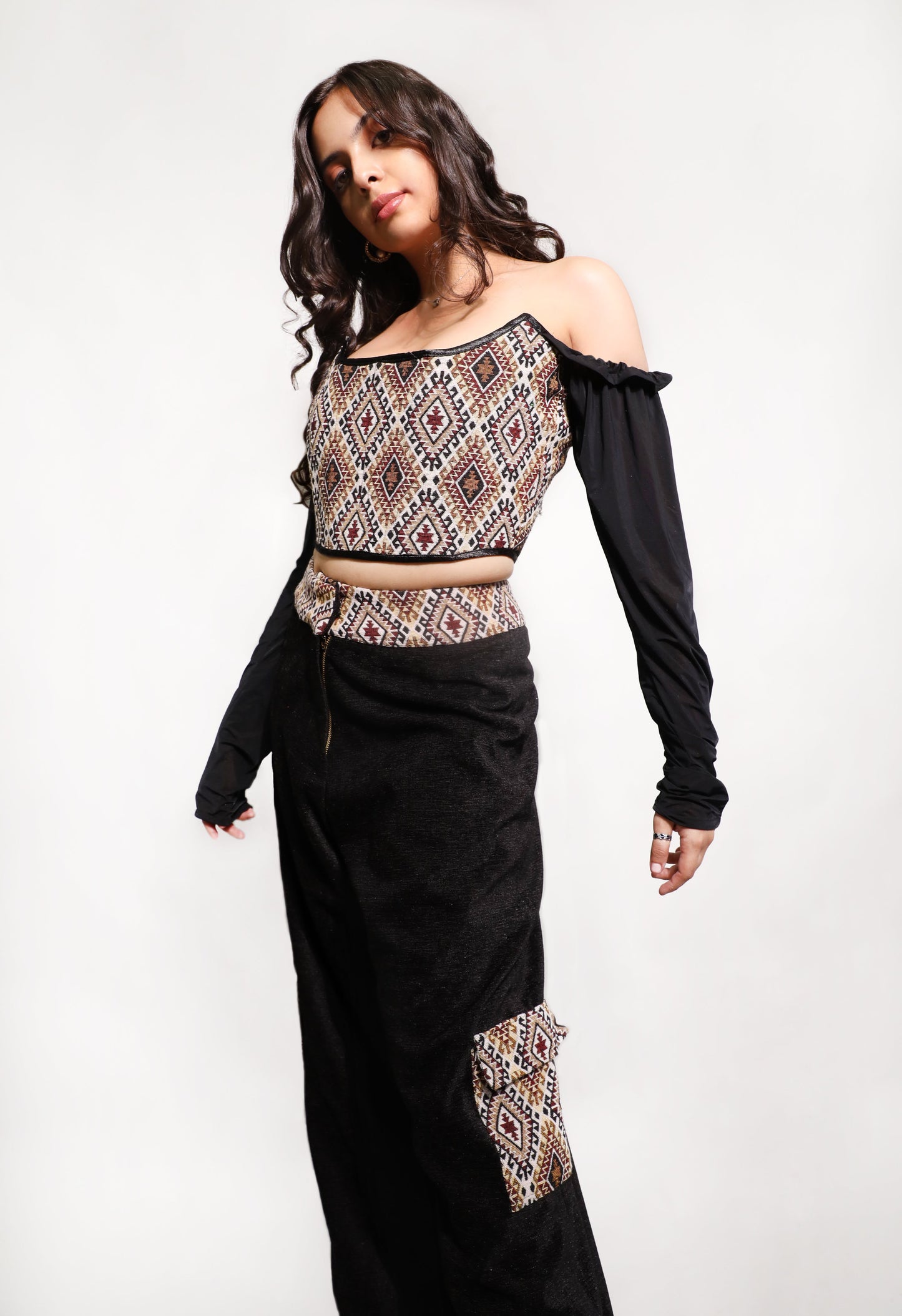 Elizabeth Regain Corset Top And Cargo Pant