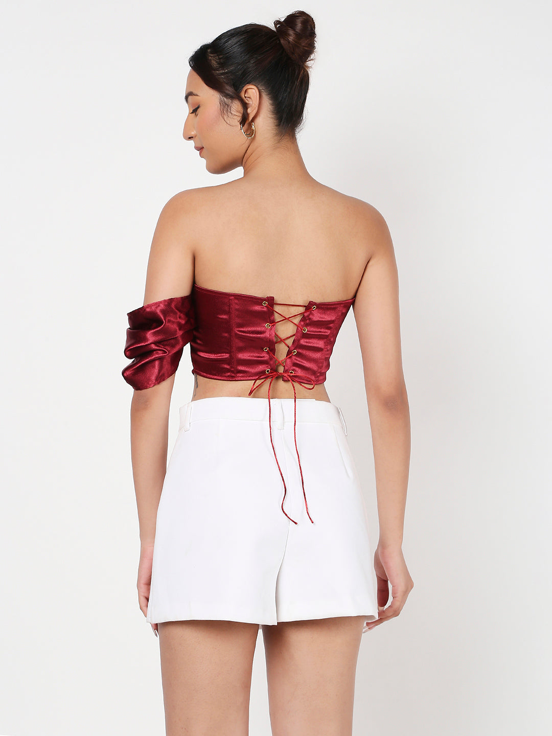 Unicorn Red satin corset