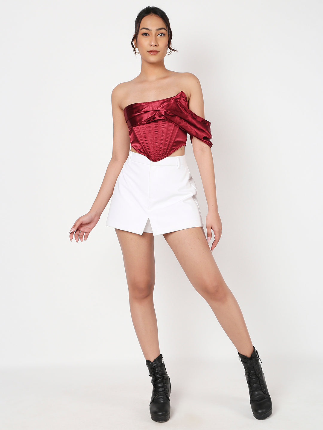 Unicorn Red satin corset