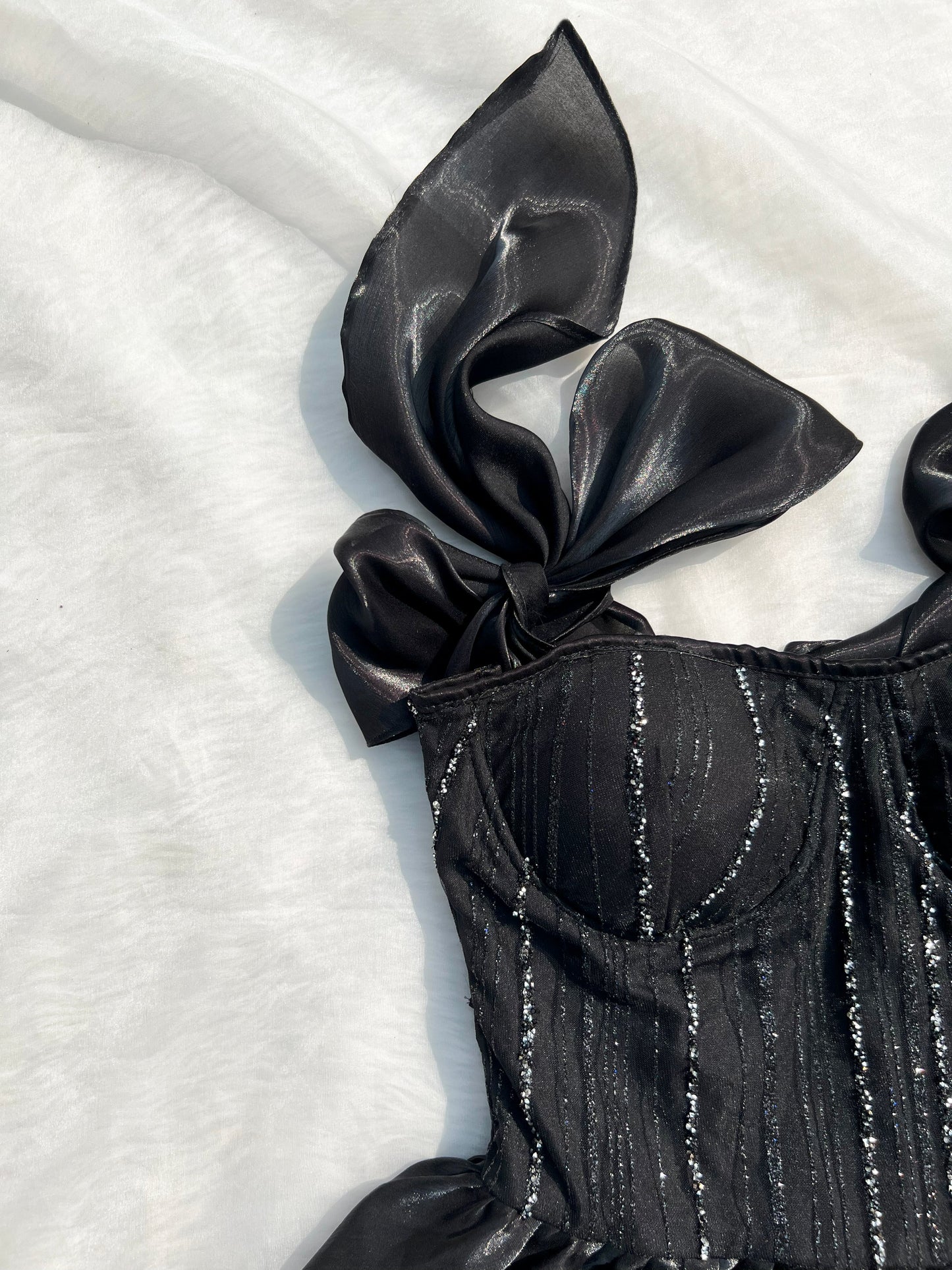 Pretty little liar Black rhinestone Corset Dress