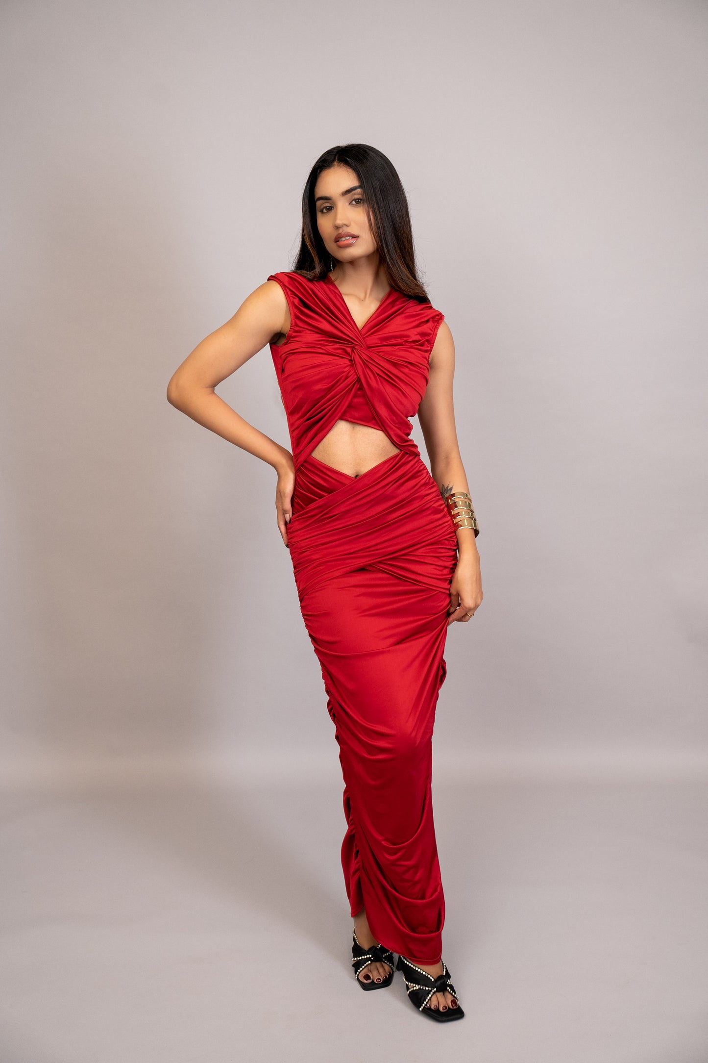 Enia Red Pepper Bodycon dress