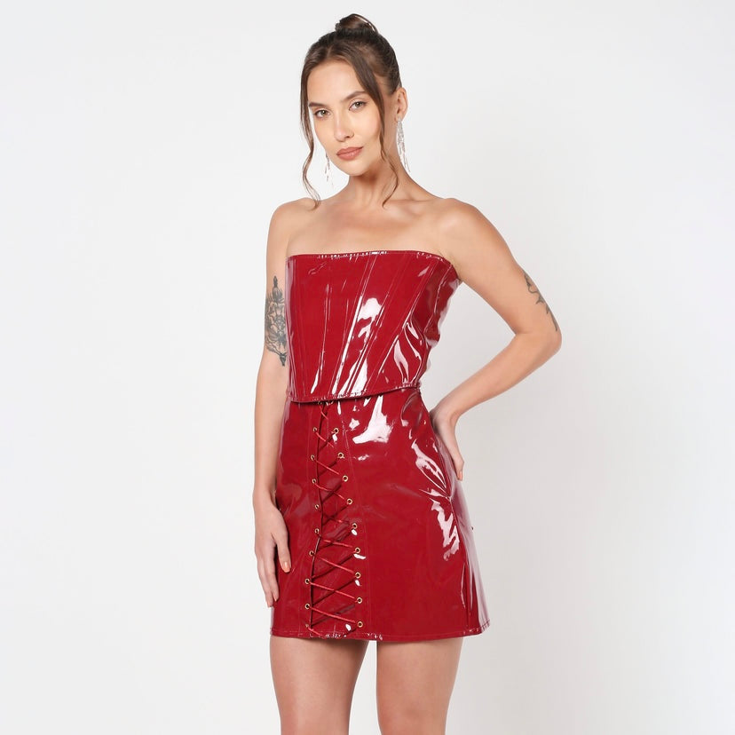 Red Scarlet corset top