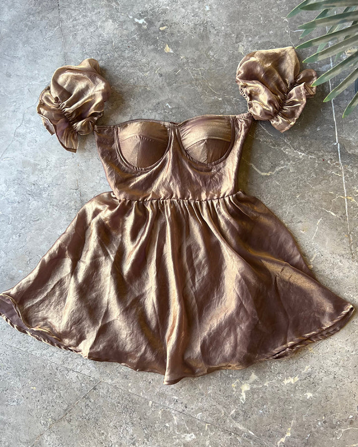Golden Dust Gudiya Dress