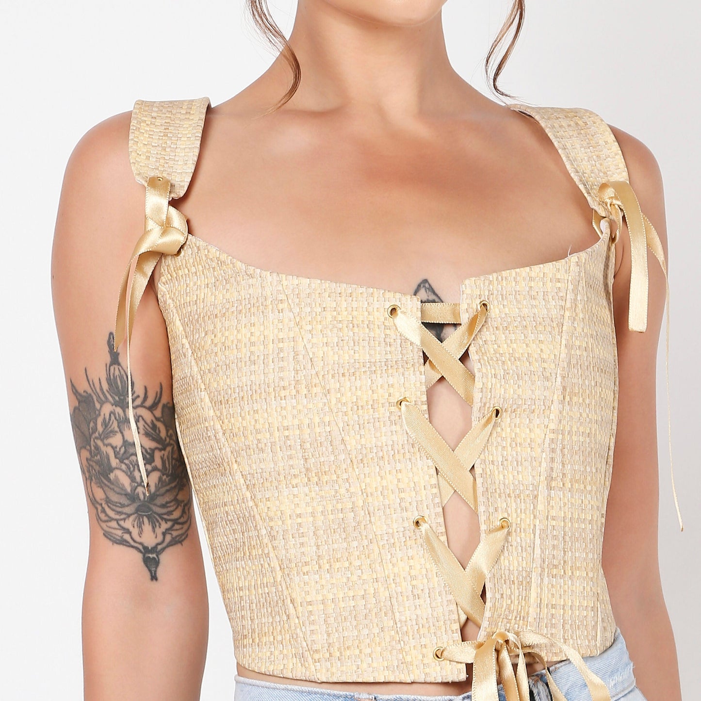 Yellow Mellow Corset Top