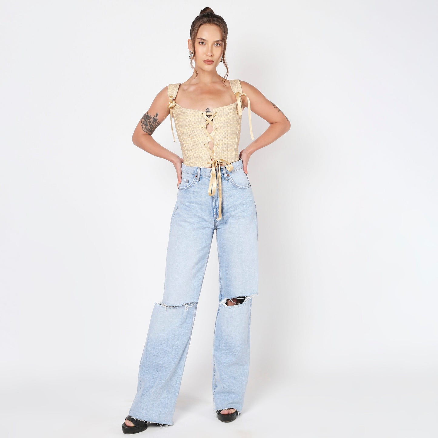 Yellow Mellow Corset Top