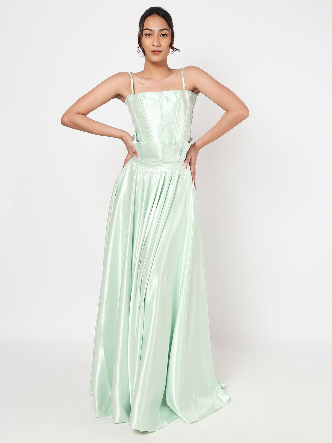 Sea green lehenga