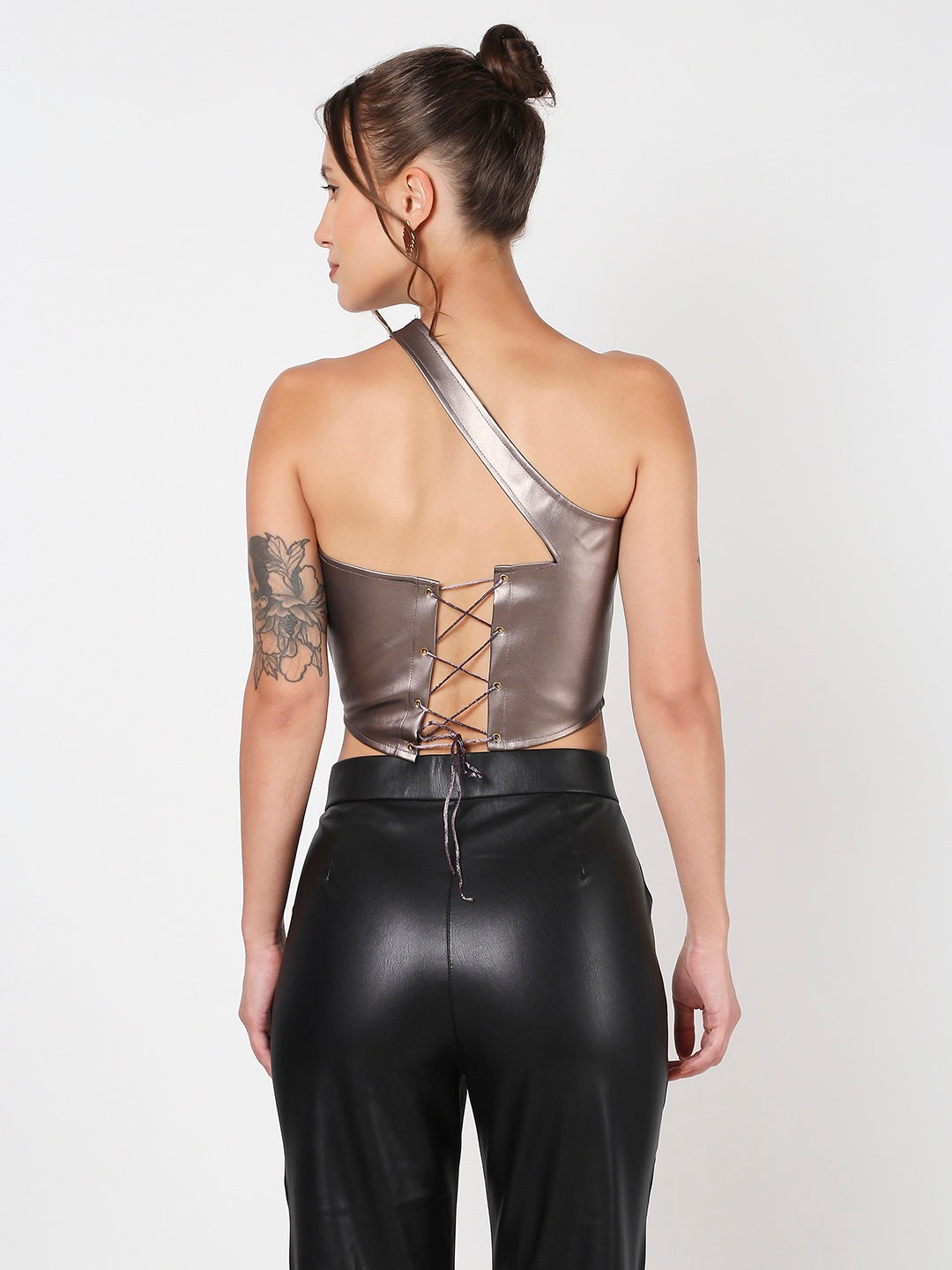 Alexa Leather Corset Top