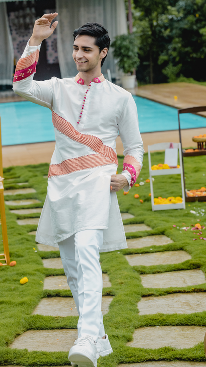 Colorblock Kurta Set