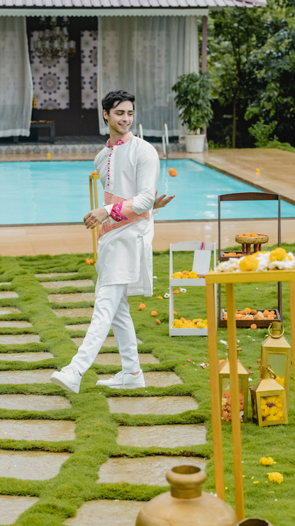 Colorblock Kurta Set