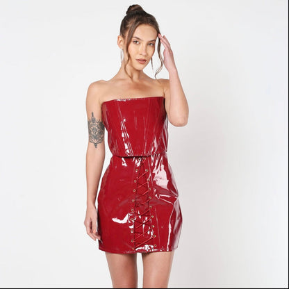 Red Scarlet corset top