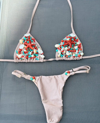 Pink Coral Bloom Bikini Set