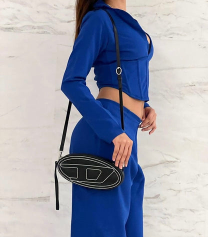 Blue blazer co ord set
