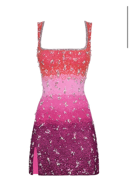 Ombre bubblegum dress