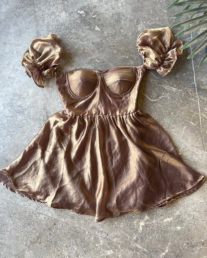 Golden Dust Gudiya Dress