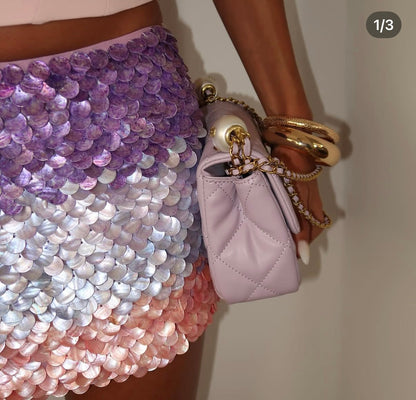 Ombre scale shell skirt (in front only)