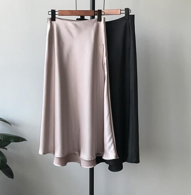 SATIN SKIRT