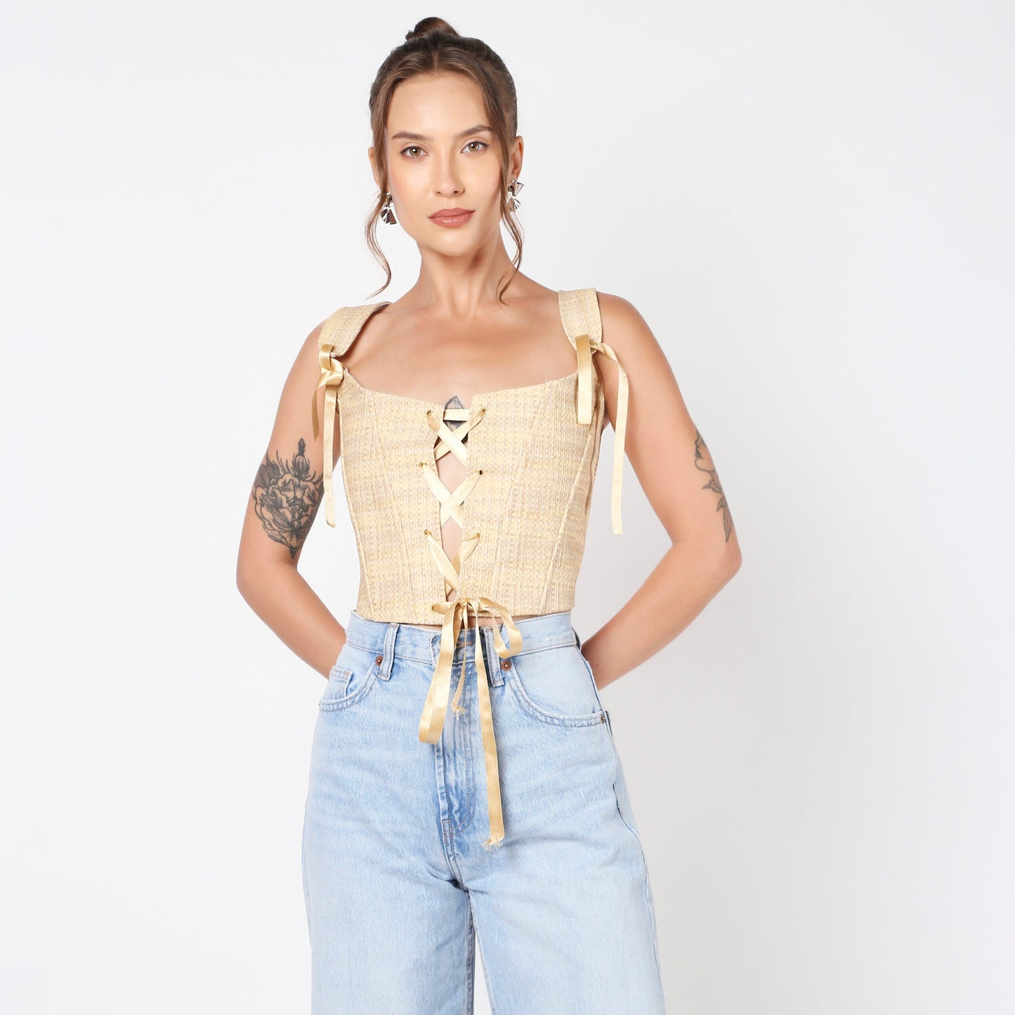 Yellow Mellow Corset Top