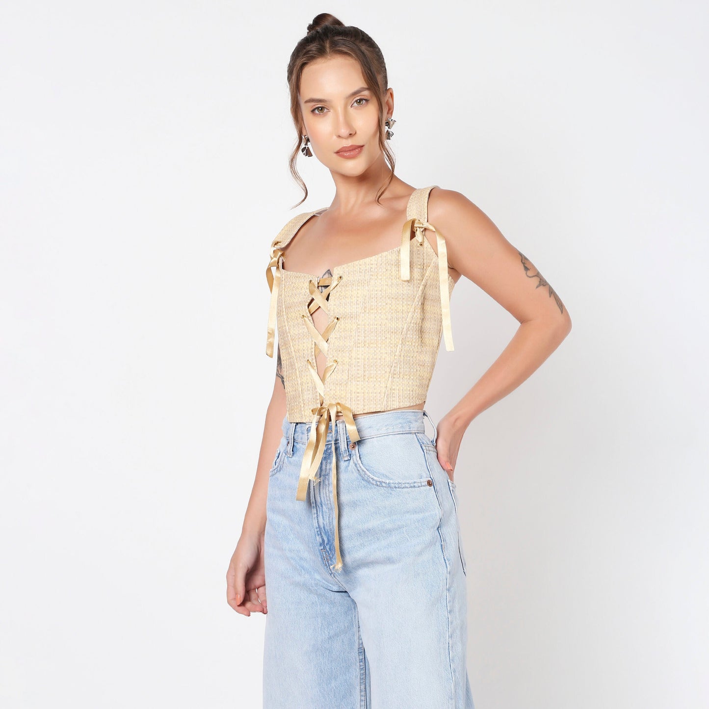 Yellow Mellow Corset Top