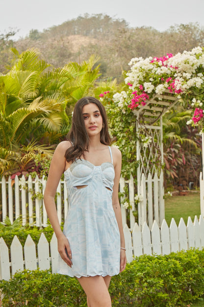 Vivian Printed Scuba Dress