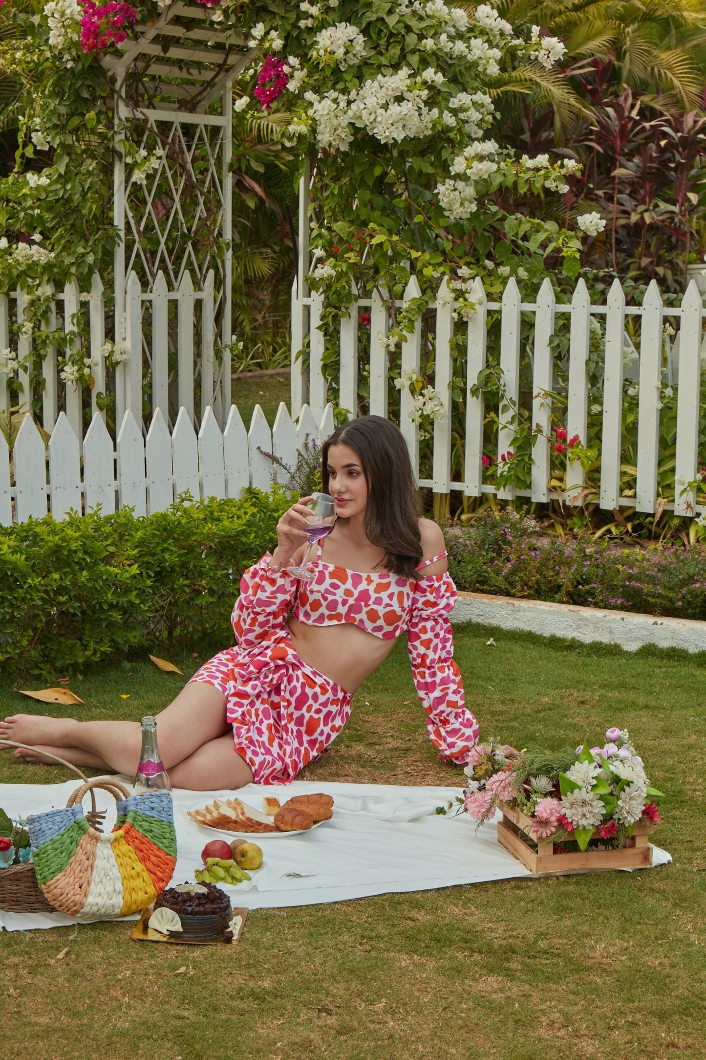 Printed Betty Coord Set Skirt and Top