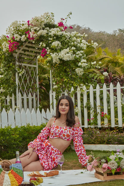 Printed Betty Coord Set Skirt and Top