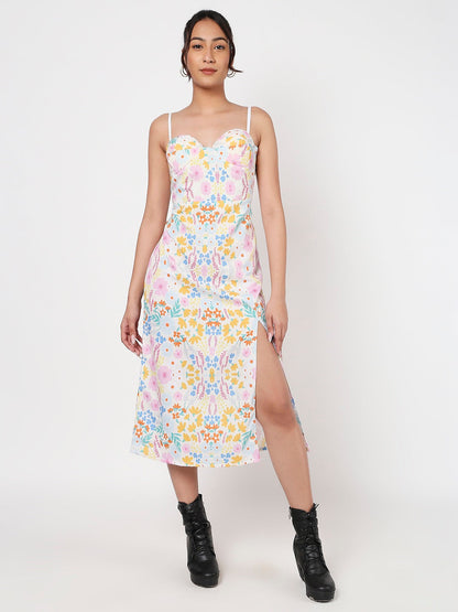 Printed Floral maxi dress