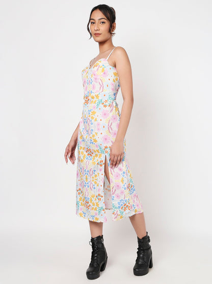 Printed Floral maxi dress