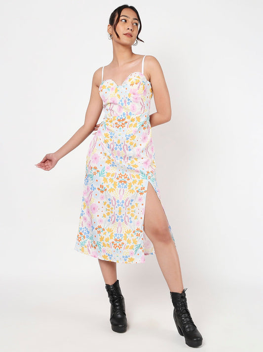 Printed Floral maxi dress