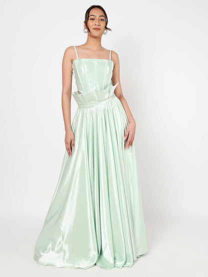 Sea green lehenga
