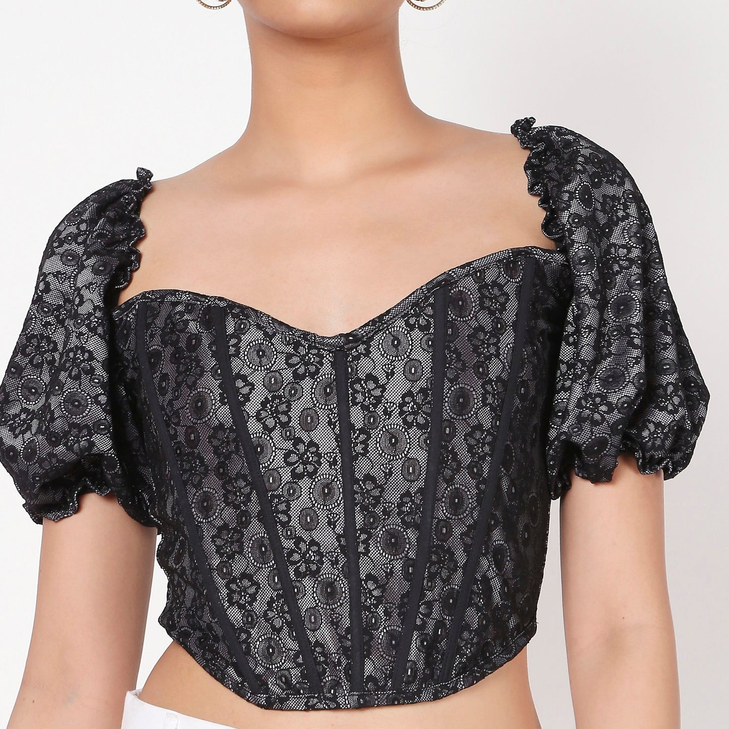 Black Lacey Corset Top