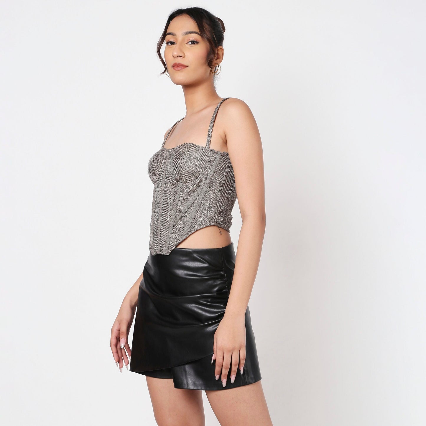 Jute Textured Corset Top