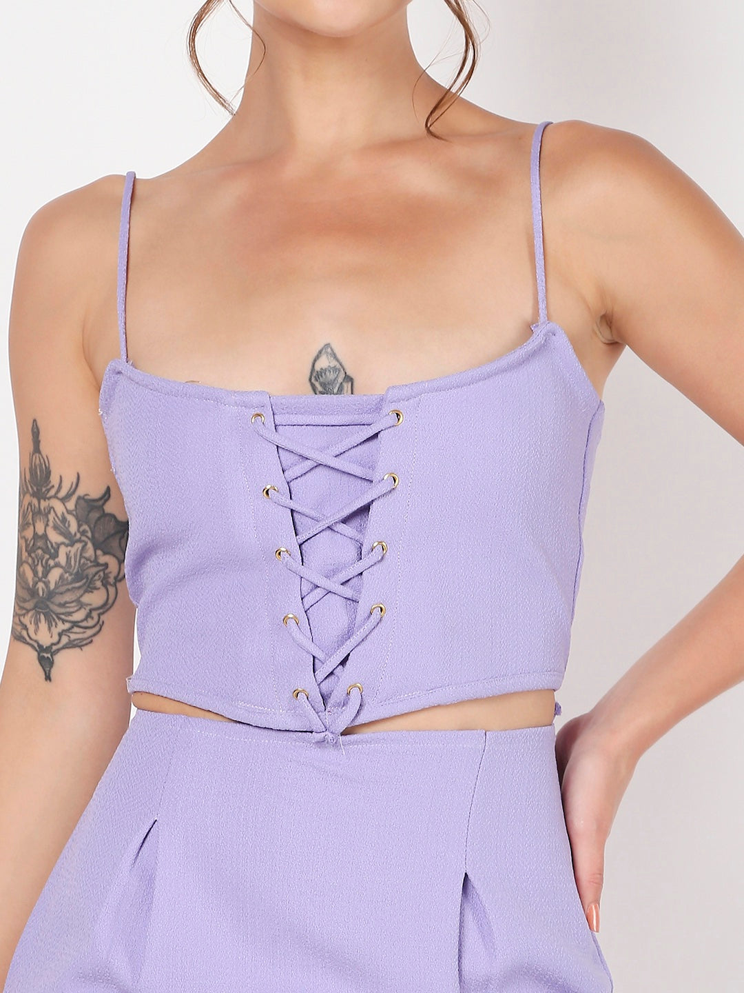 Pastel Buttercup Purple Corset Dress