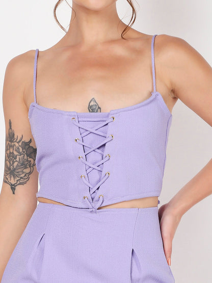Pastel Buttercup Purple Corset Dress